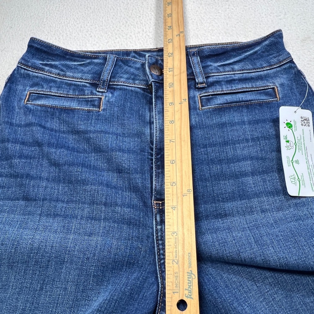 Venus Wide Leg Jeans Women 8 Blue EcoVero Sustainable High Rise Trendy Boho New - Picture 12 of 15
